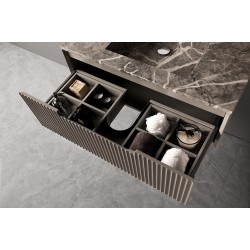 Окачен шкаф за баня с мивка RIGATO PLUS GREY 12